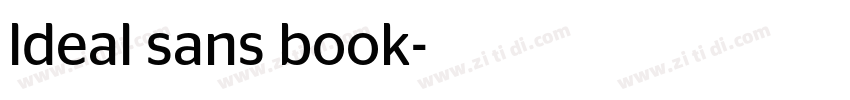 ldeal sans book字体转换